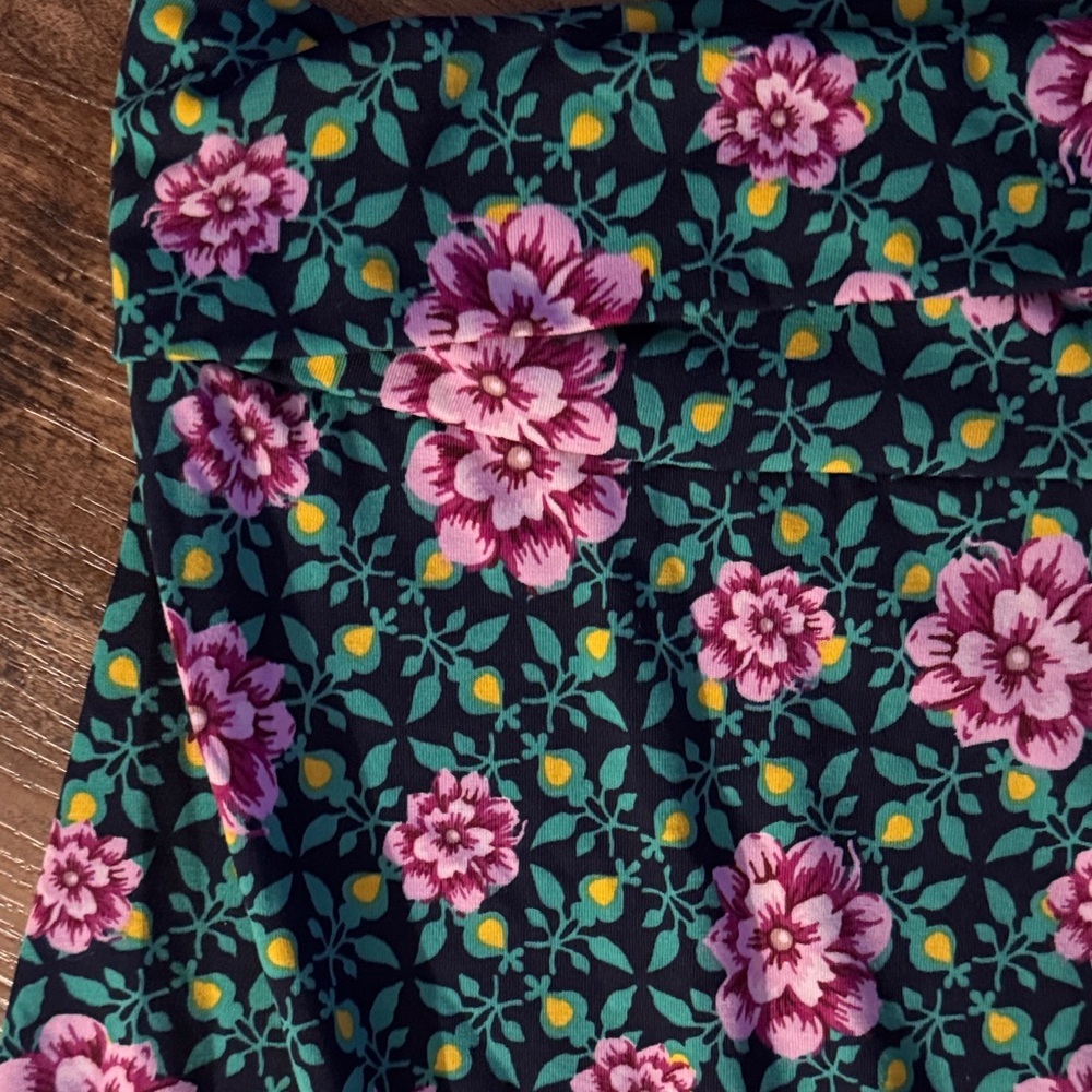Floral Pink and Green Women's Maxi Skirt - Picture 4 of 6